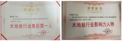 木地板優(yōu)秀行業(yè)優(yōu)秀勞?！陚|
